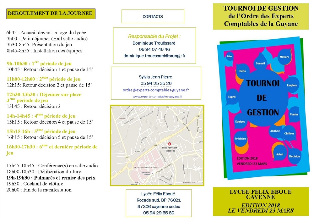 Flyer Tournoi de Gestion 2018